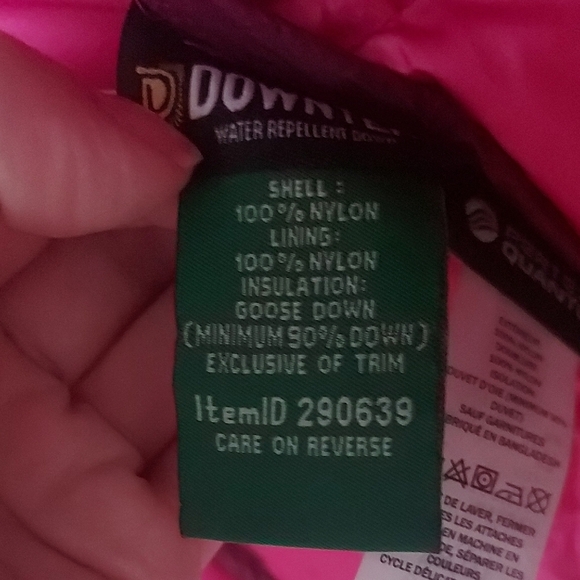 L.L. Bean Women's Purple Jacket 850 Down Filled Puffer Zip Pockets Size Small - Picture 10 of 10